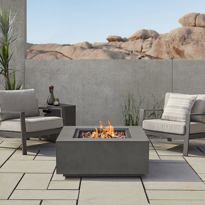 Real Flame Aegean Square LP Fire Table w/ NG Conv