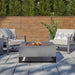 Real Flame Blake Square Gas Fire Table