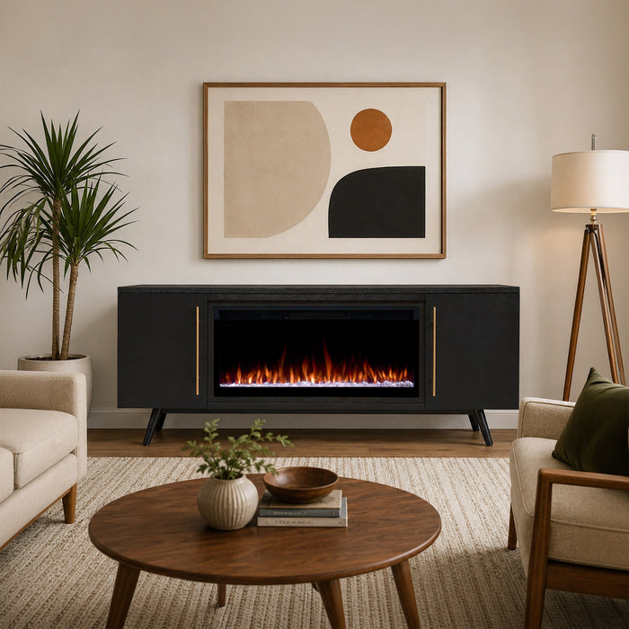 Real Flame Morris Landscape Smart Electric Fireplace Tv Stand