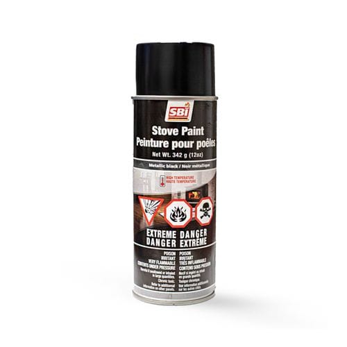 SBI Metallic Black Stove Paint - 342g (12oz) Aerosol