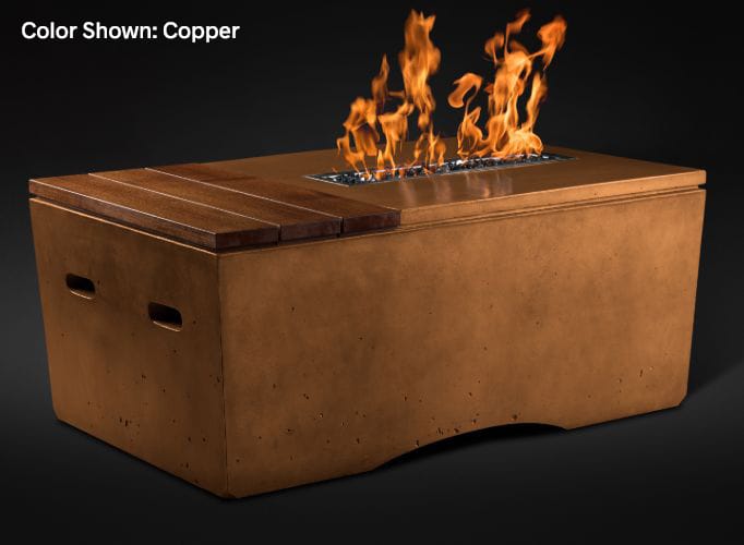 Slick Rock Concrete Oasis 48" Fire Table — Table Only