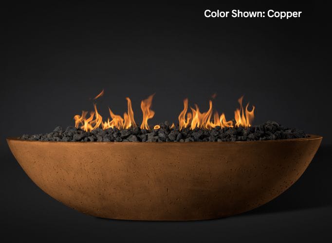 Slick Rock Concrete Oasis 60" Oval Fire Bowl — Bowl Only