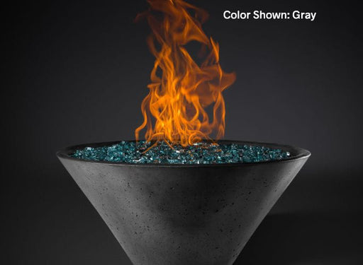 Slick Rock Concrete RidgeLine Fire Bowl Conical 29" D x 13" H
