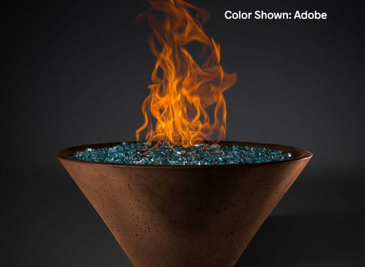 Slick Rock Concrete RidgeLine Fire Bowl Conical 34" D x 14.5" H