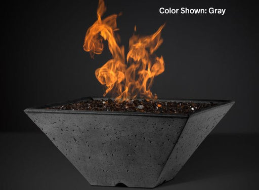 Slick Rock Concrete RidgeLine Fire Bowl Square 29" D x 13" H