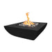 The Outdoor Plus Avalon Concrete 42" 18" Tall Wide Ledge Gas Fire Pit