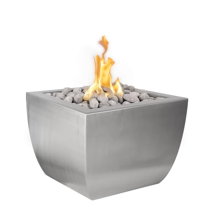 The Outdoor Plus Avalon Metal 36" 24" Tall Gas Fire Pit