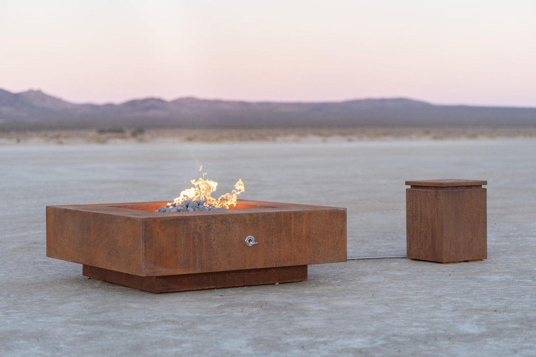 The Outdoor Plus Cabo Square Metal 36" Gas Fire Pit