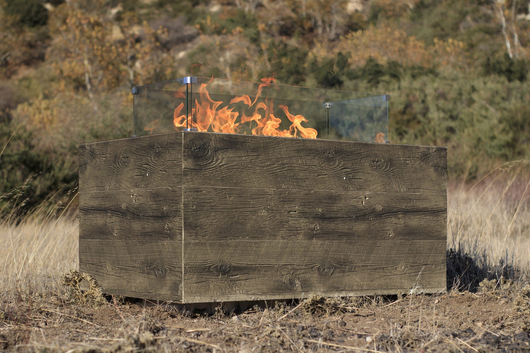 The Outdoor Plus Catalina Wood Grain 48" Gas Fire Pit
