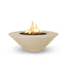 The Outdoor Plus Cazo Concrete 60" Wide Ledge Gas Fire Pit