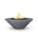 The Outdoor Plus Cazo Concrete 60" Wide Ledge Gas Fire Pit