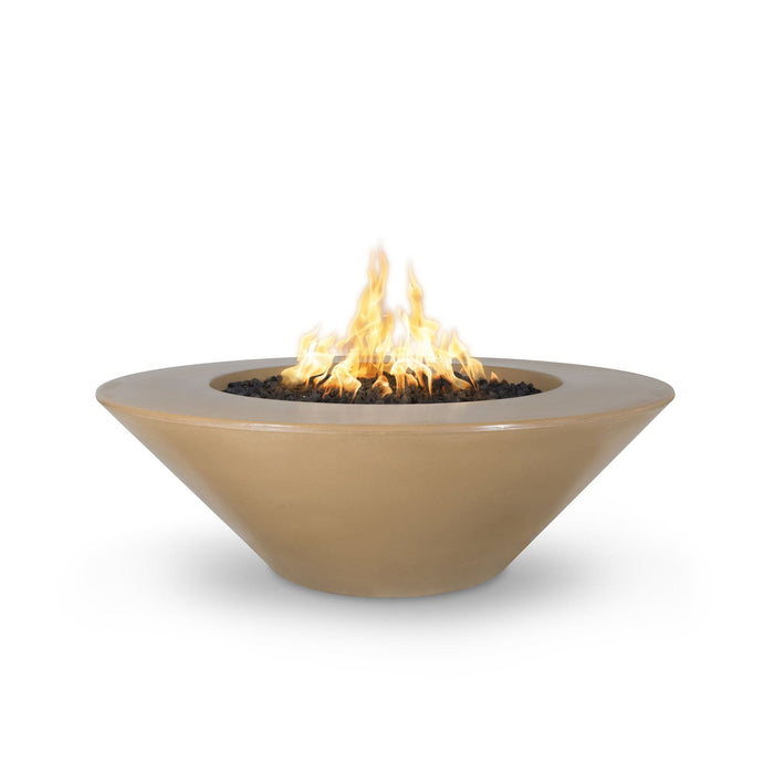 The Outdoor Plus Cazo Concrete 60" Wide Ledge Gas Fire Pit
