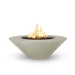 The Outdoor Plus Cazo Concrete 60" Wide Ledge Gas Fire Pit
