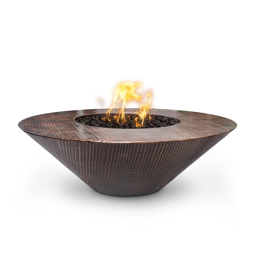 The Outdoor Plus Cazo Metal 48" Wide Ledge Gas Fire Pit
