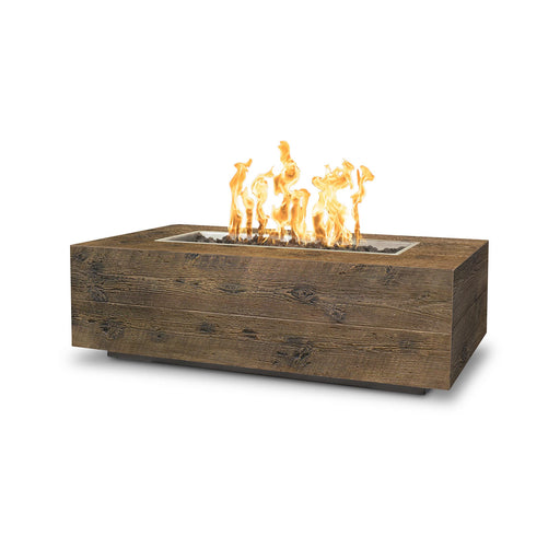 The Outdoor Plus Coronado Wood Grain 84" Gas Fire Pit