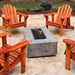 The Outdoor Plus Coronado Wood Grain 96" Gas Fire Pit