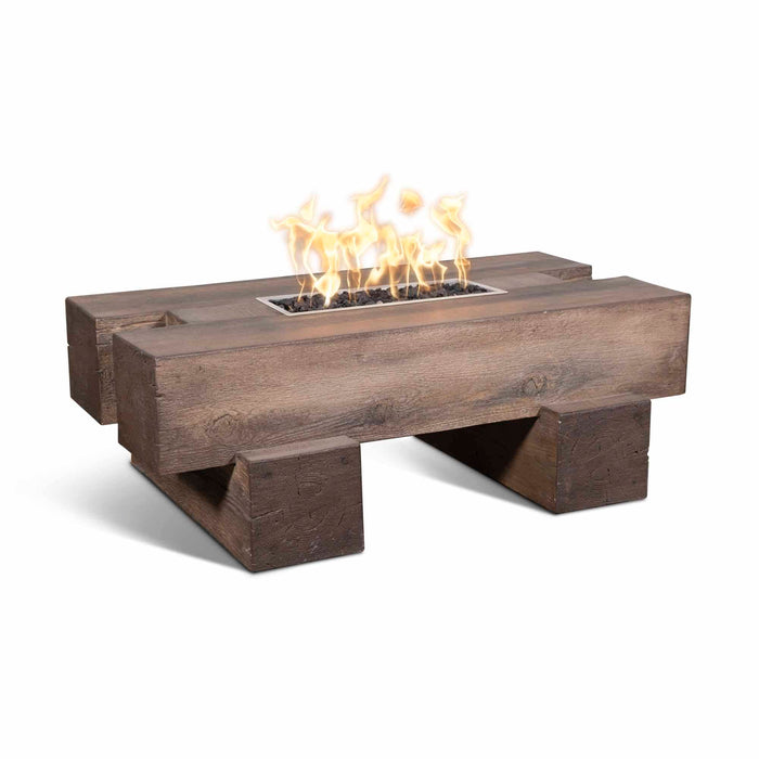 The Outdoor Plus Palo Wood Grain 60" Gas Fire Pit