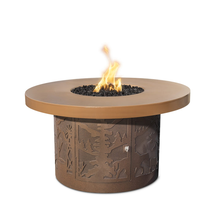 The Outdoor Plus Round Outback — Deer Country — Original Gas Fire Pit