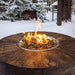 The Outdoor Plus Sequoia Wood Grain 60" 24" Tall Gas Fire Pit