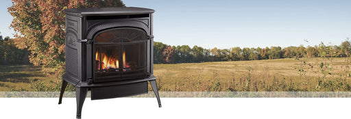 Vermont Castings Intrepid direct vent gas stove lifestyle view