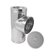 Ventis 6" Class-A All Fuel Chimney 316L Insulated Tee with Cover