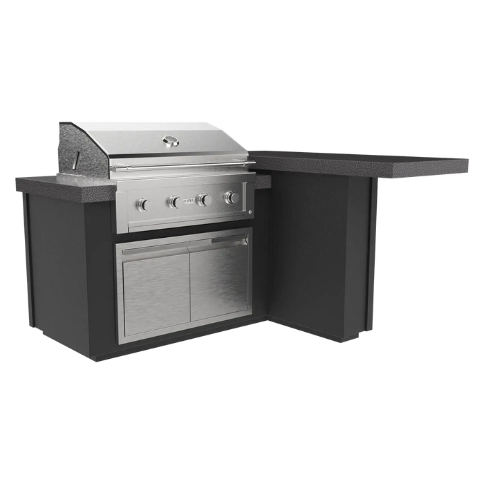 Videl 72" Alta-L Complete BBQ Island (Right) — Powder Coated