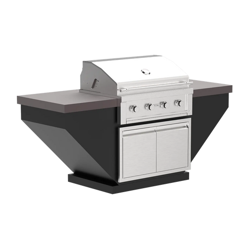 Videl 84" Luxe Legacy Complete BBQ Island — Powder Coated