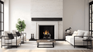 Majestic Ashland 42 wood burning fireplace, Black Onyx Herringbone
