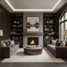 Majestic Biltmore wood burning fireplace installed room setting