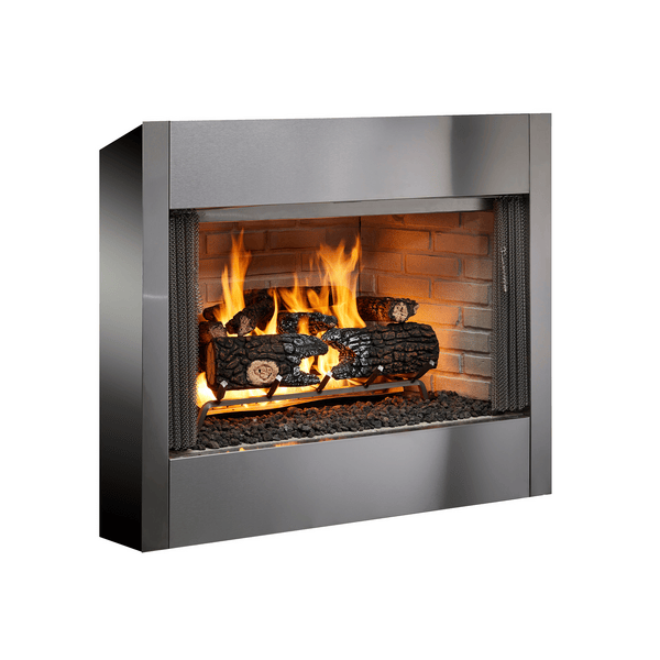 Majestic Villawood outdoor wood burning fireplace