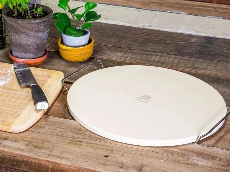 WPPO 15-Inch Premium Pizza Baking Stone with Handles