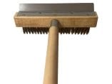 WPPO 36-Inch Pizza Oven Brush w/ Wooden Handle & Stainless Steel Scraper