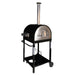 WPPO Black 25 Inch Traditional Dual-Fueled Pizza Oven With Gas Attachment