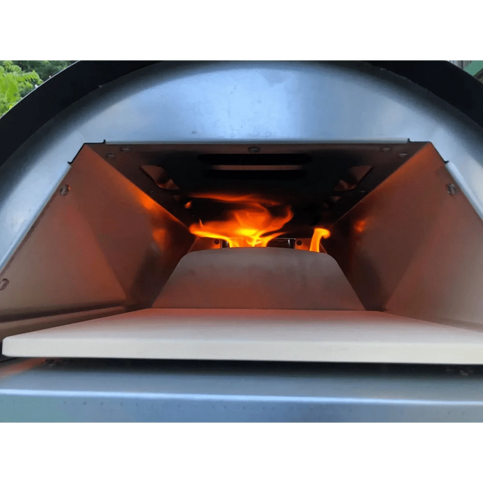 WPPO Le Peppe Black 32-Inch Portable Wood Fired Pizza Oven