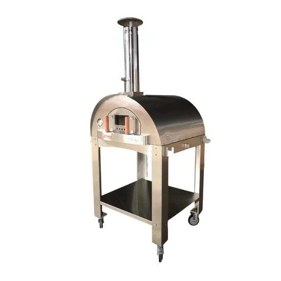 WPPO Stainless Steel Cart for Karma 32-Inch Wood Fired Pizza Oven