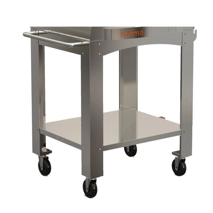 WPPO Stainless Steel Cart for Karma 32-Inch Wood Fired Pizza Oven