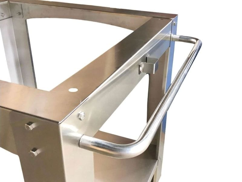 WPPO Stainless Steel Cart for Karma 42-Inch Wood Fired Pizza Oven