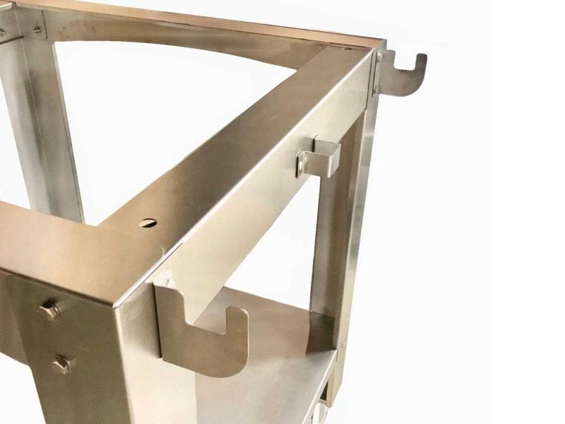 WPPO Stainless Steel Cart for Karma 42-Inch Wood Fired Pizza Oven