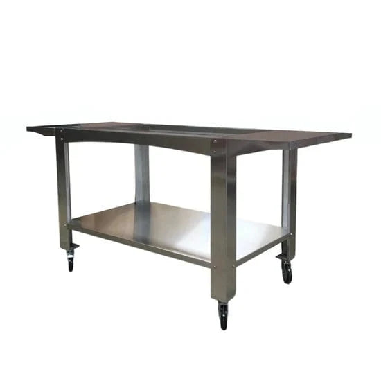 WPPO Stainless Steel Cart for Karma 55-Inch Wood Fired Pizza Oven