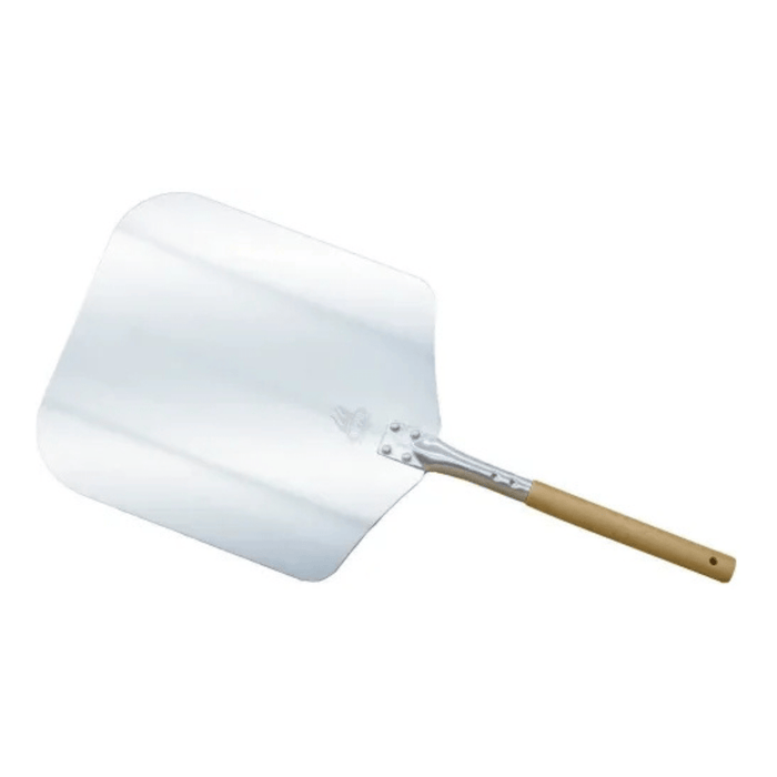 WPPO Traditional Aluminum Pizza Peel with Wooden Handle 12" x 26"