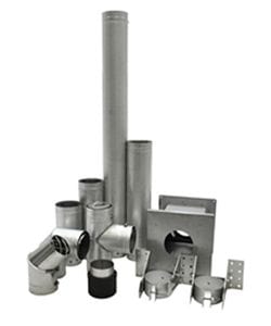 3" Vortex Pellet Vent Ground Floor Kit