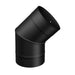 45° Elbow Single Wall Black 6" Pipe