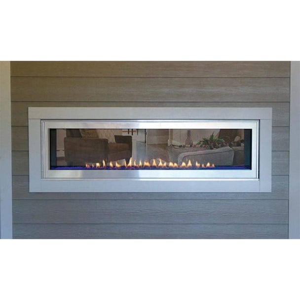 Empire Boulevard 60-Inch Linear Vent-Free See-Through Gas Fireplace