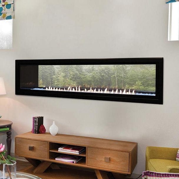 Empire Boulevard 60-Inch Linear Vent-Free See-Through Gas Fireplace