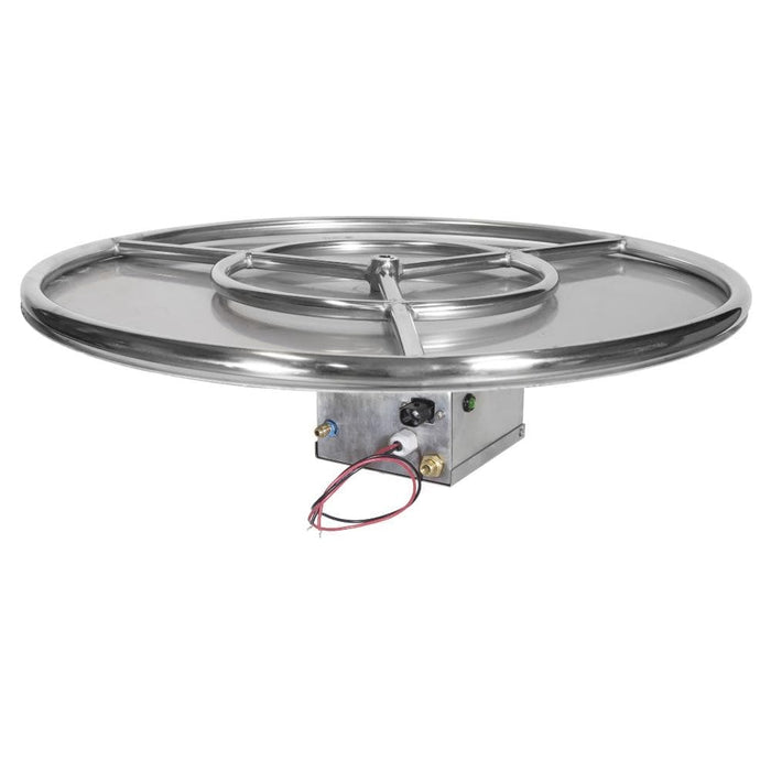 Grand Canyon Outdoor Round Flat Stack Gas Log Burner