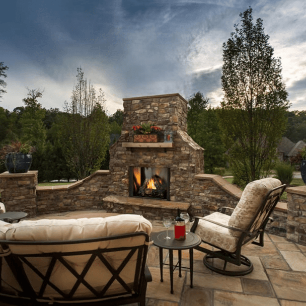 Majestic Courtyard 36-Inch/42-Inch Vent-Free Outdoor Natural Gas Fireplace