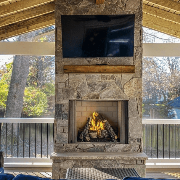 Majestic Courtyard 36-Inch/42-Inch Vent-Free Outdoor Natural Gas Fireplace