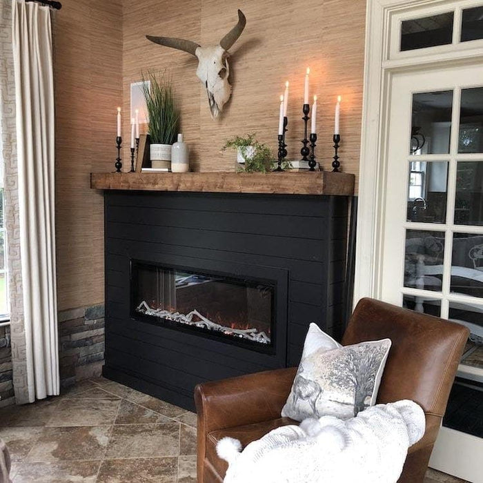 Modern Flames Spectrum Slimline Built-in/Wall Mounted Electric Fireplace, Sizes: 50"-100"