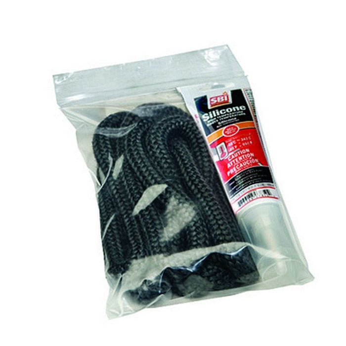 Silicone And 1/4'' X 1/2'' X 11' Black Gasket Kit fits Drolet Eco-55