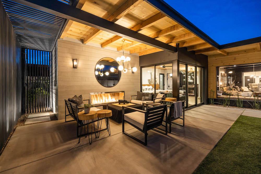 Superior Linear Vent-Free Outdoor Gas Fireplace - Optional See-Through